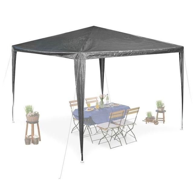 Paviljons antracīta krāsā 3x3 m