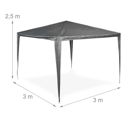 Paviljons antracīta krāsā 3x3 m
