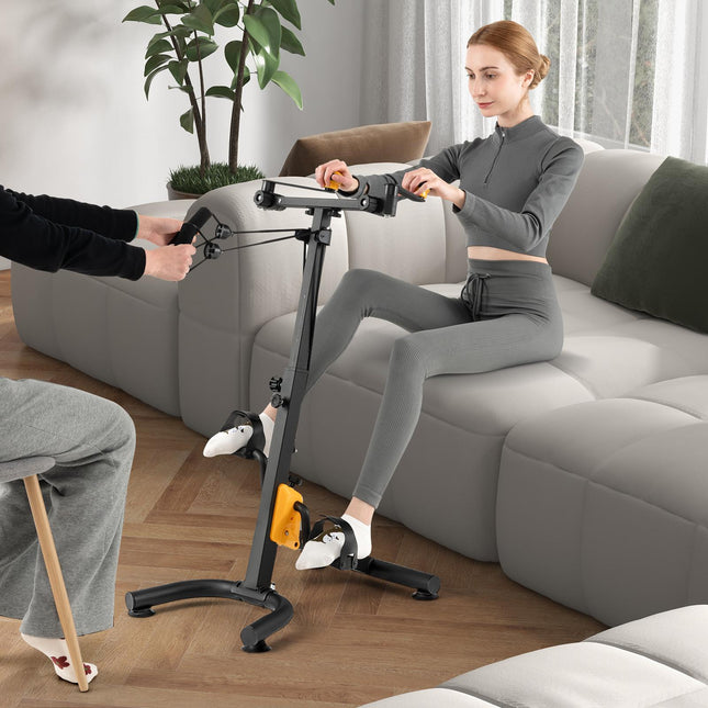 Pedāļu trenažieris ar regulējamu rokturi, salokāms, 9 līmeņi