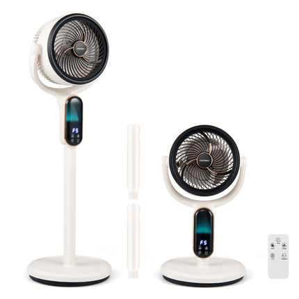 Pjedestāla ventilators ar tālvadības pulti, LED displeju, 8 ātrumiem