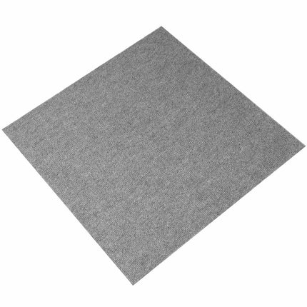 Peel And Stick Carpet Tiles 24x24, 9-Pack, Light Gray