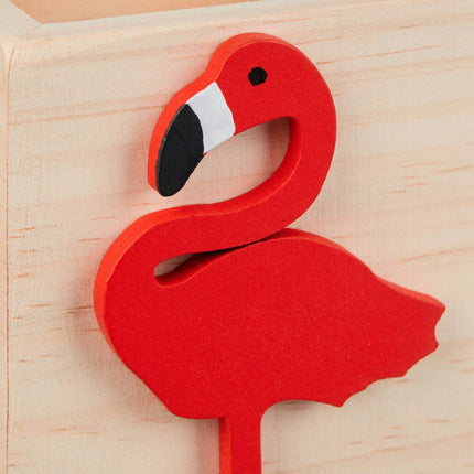 Pildspalvu turētājs ar flamingo