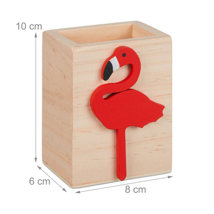 Pildspalvu turētājs ar flamingo