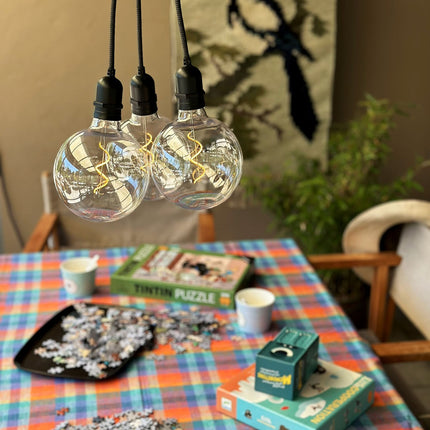 Penny Pendant lamp Gravity + DecoBulb XL Warm white
