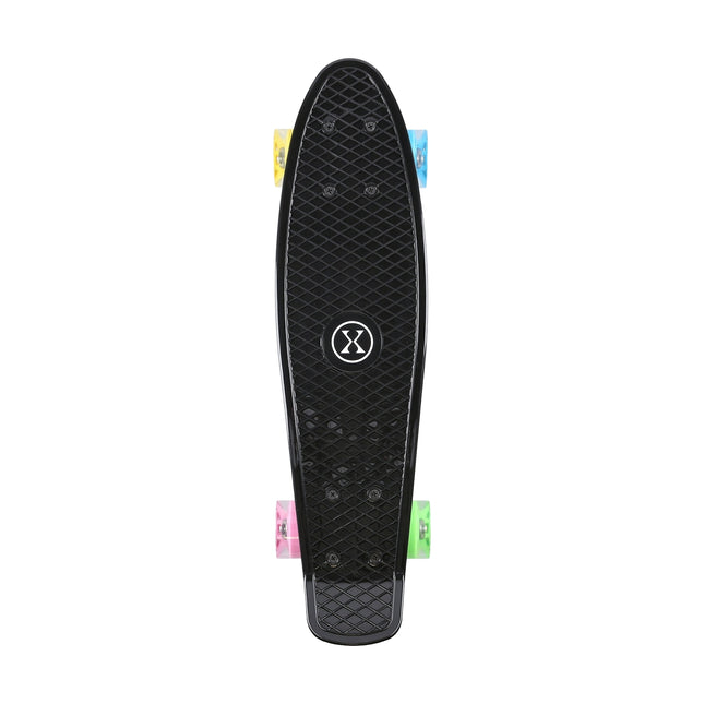 Pennyboard skrituļdēlis, klasiski melns, izturīgs dizains