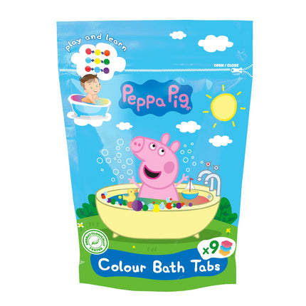Peppa Pig krāsojamās vannas tabletes, iepakojumā 9 x 16 g