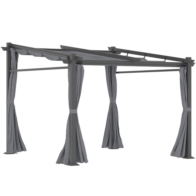 Water-repellent Gazebo 2.97x2.95M with sun protection and panels