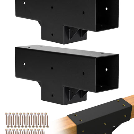 Pergola Brackets 2-Pack, T-Shape 4x4, With Screws