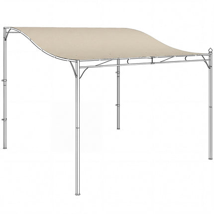 Pergolas nojume, 3x3m, ūdensizturīgs poliesters