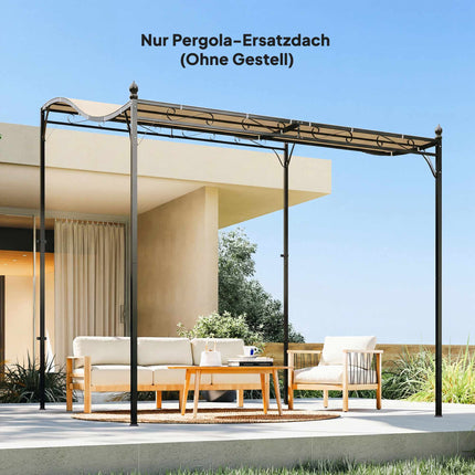 Pergolas nojume, 3x3m, ūdensizturīgs poliesters