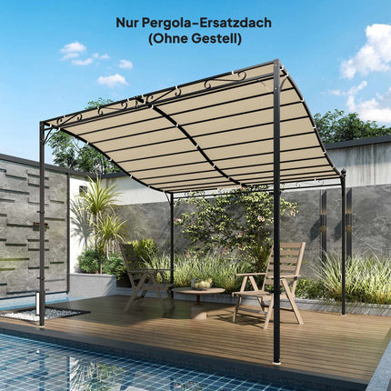 Pergolas nojume, 3x3m, ūdensizturīgs poliesters