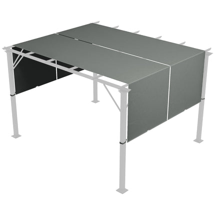 Pergolas nojume, UV aizsardzība, 3x3m, tumši pelēka