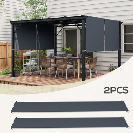 Pergolas nojume, UV aizsardzība, 3x3m, tumši pelēka