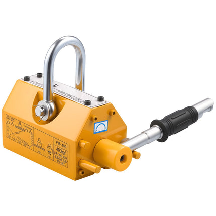 Permanent Magnetic Lifter, 400 kg, Release Handle Hook
