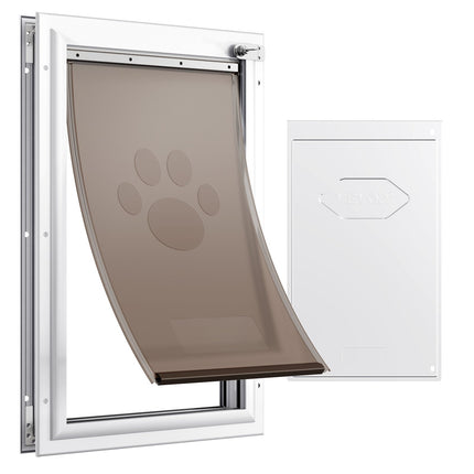 Pet Door XL 16.65 x 27.44, Aluminum Frame, Lock