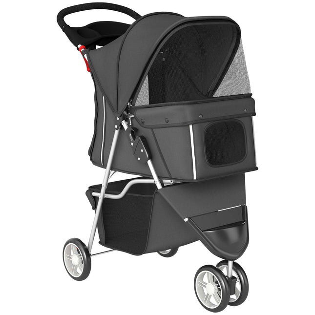 Mājdzīvnieku ratiņi, salokāmi, viegli, tērauda rāmis, 10 kg celtspēja