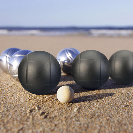 Petanka boules komplekts, 8 bumbiņas ar pārnēsāšanas somu