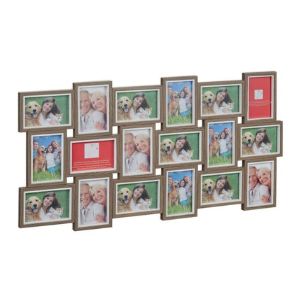 Foto rāmis ar kolāžu 18 fotogrāfijām