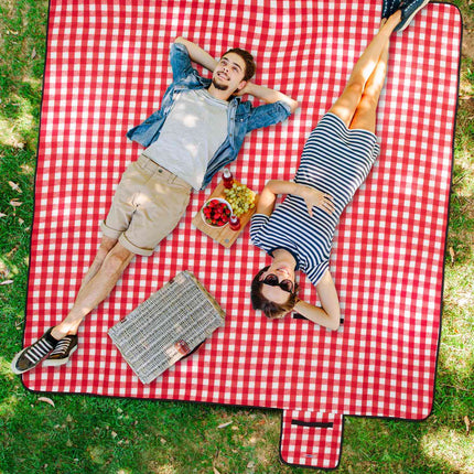 Piknika sega 200 x 200 cm rūtaina