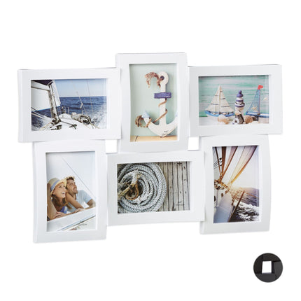 Picture frame for multiple photos