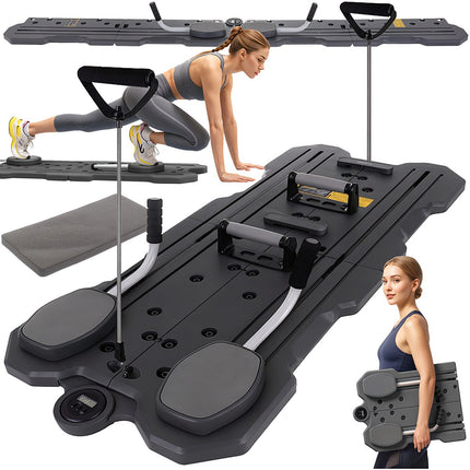 Pilates dēlis ar leti, neslīdošs, mājas fitnesam