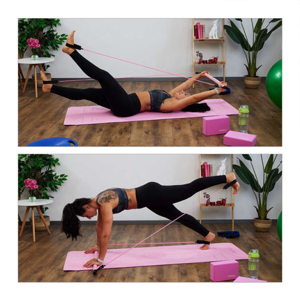 Pilates vingrošanas aprīkojuma pretestības lentes