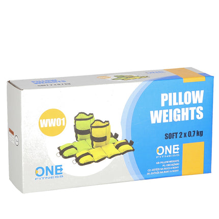 Spilvenu atsvari 2 x 0,7 kg - zaļi