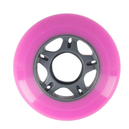 Rozā 72x24 mm 82A skrituļdēļa riteņi, 4 gabalu komplekts
