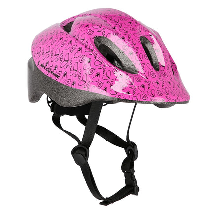 Rozā velosipēda ķivere, S izmērs (51-58 cm)