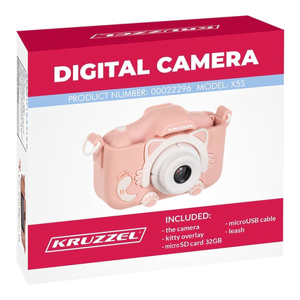 Rozā Kruzzel AC22296 digitālā kamera