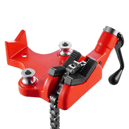 Pipe Chain Vise, 1/4-6 In Capacity, 28 In Chain