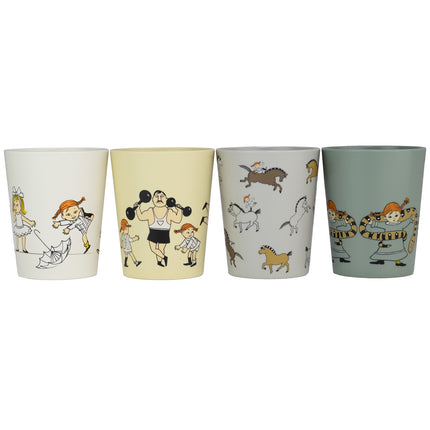 Pippi Circus, Collector cups, 4-pack