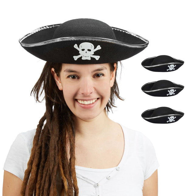 Pirate hat 4-pack