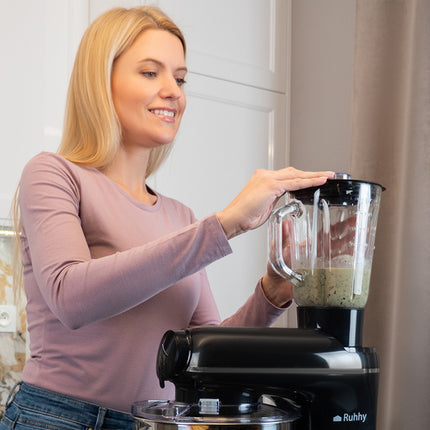 Planetary food processor with a 2200W blender