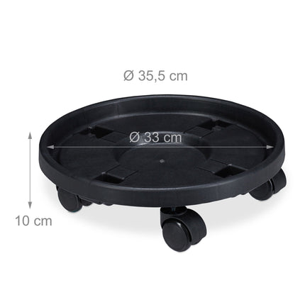 Augu rullītis plastmasas, liels, 2 gab. komplekts