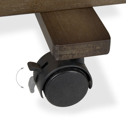 Plant shelf bamboo dark brown
