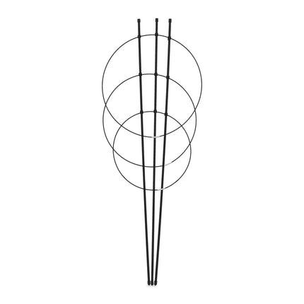 Augu balsts 76 cm melns, 2 gab. komplekts