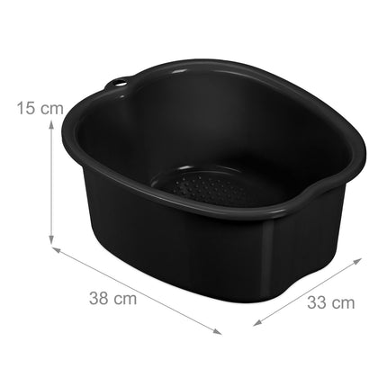 Plastmasas kāju vannas izlietne ar masāžas izciļņiem