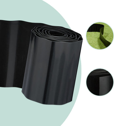 Plastmasas zāliena apmale 9 m - elastīga dārza apmale