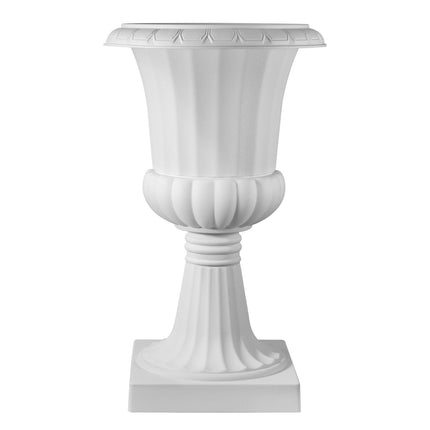Plastic Urn Planters, 40 x 67 cm, 2-Pack White