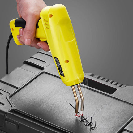 Plastic Welding Kit, 220W Welder Gun, 1200 Staples, LED Light
