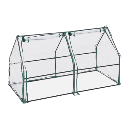 Plastmasas siltumnīca PVC ar 2 durvīm