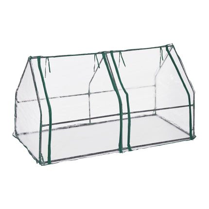 Plastmasas siltumnīca PVC ar 2 durvīm