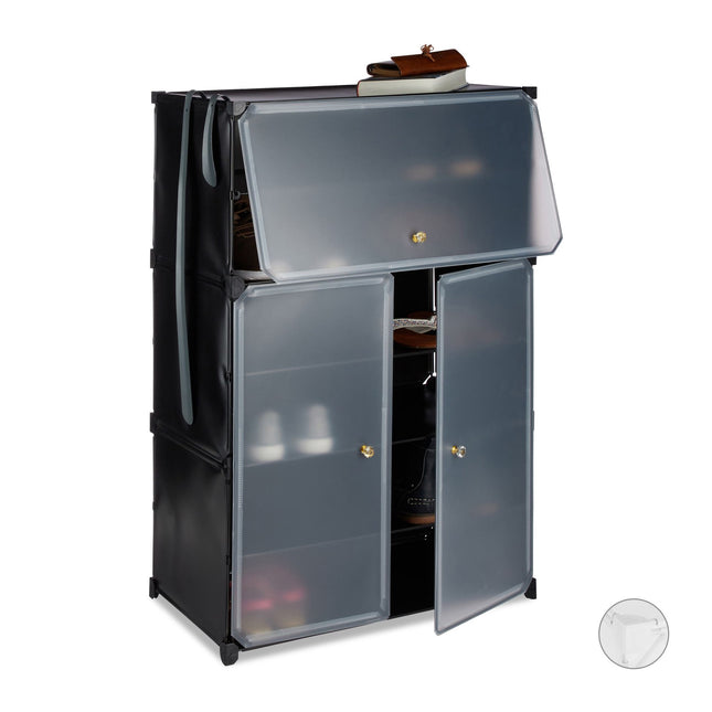Plastic shoe cabinet