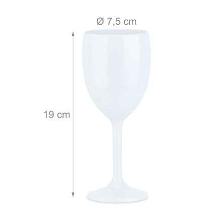 Plastmasas vīna glāzes - 12 glāžu komplekts