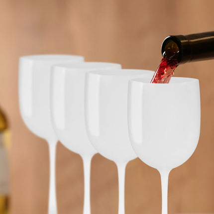 Plastmasas vīna glāzes, 6 gab. komplekts
