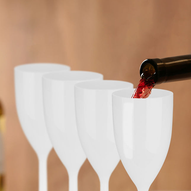 Plastmasas vīna glāzes, 6 gab. komplekts