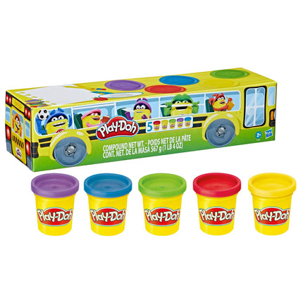 Play-Doh masa Atpakaļ uz skolu 5 iepakojumā
