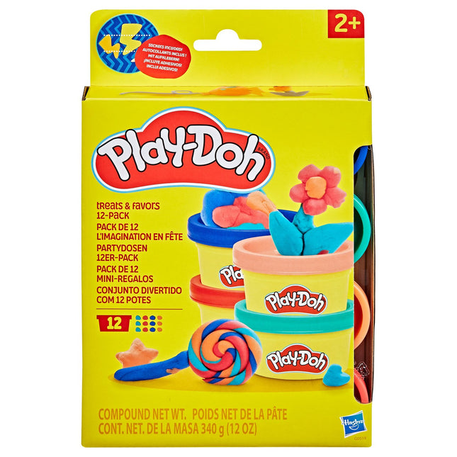 Play-Doh masas našķi un dāvanas, 12 iepakojums