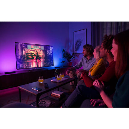 Play Light rail White and color ambiance Black 2-pack
